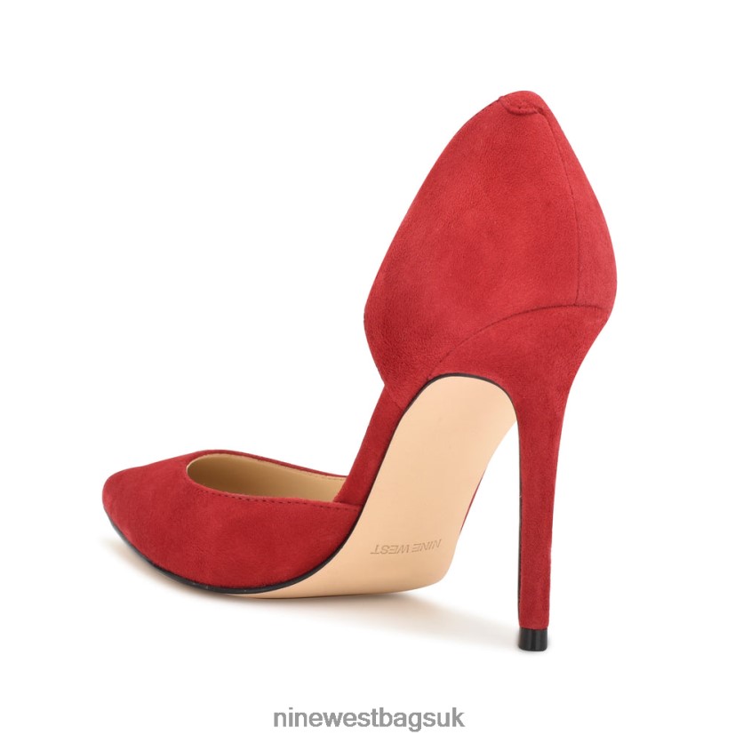 Nine West Folowe d\'Orsay Pointy Toe Pumps RFX40B1305 - Nine West UK Red Suede