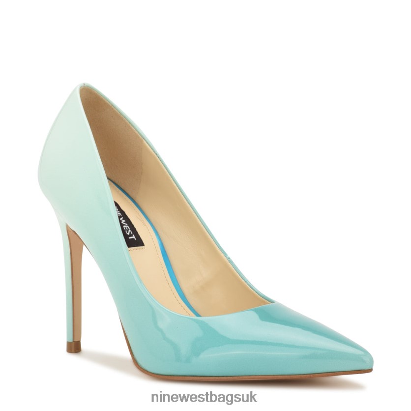 Nine West Fresh Pointy Toe Pumps RFX40B1254 - Nine West Sandals UK Blue Ombre Patent