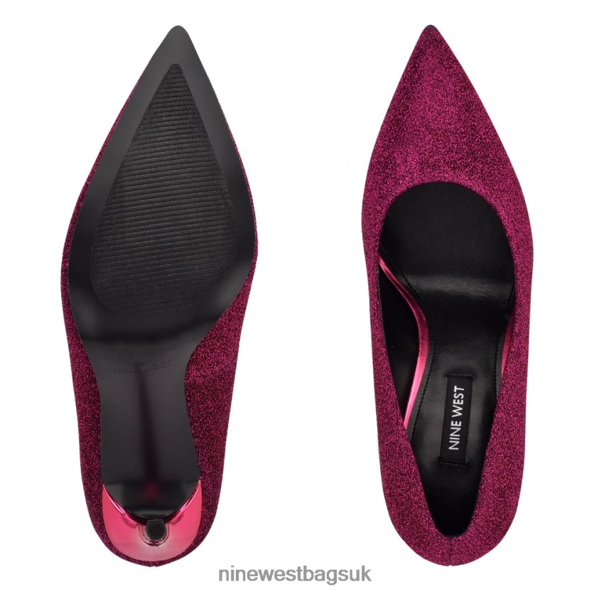 Nine West Fresh Pointy Toe Pumps RFX40B1279 - Nine West UK Sale Medium Purple Glitter