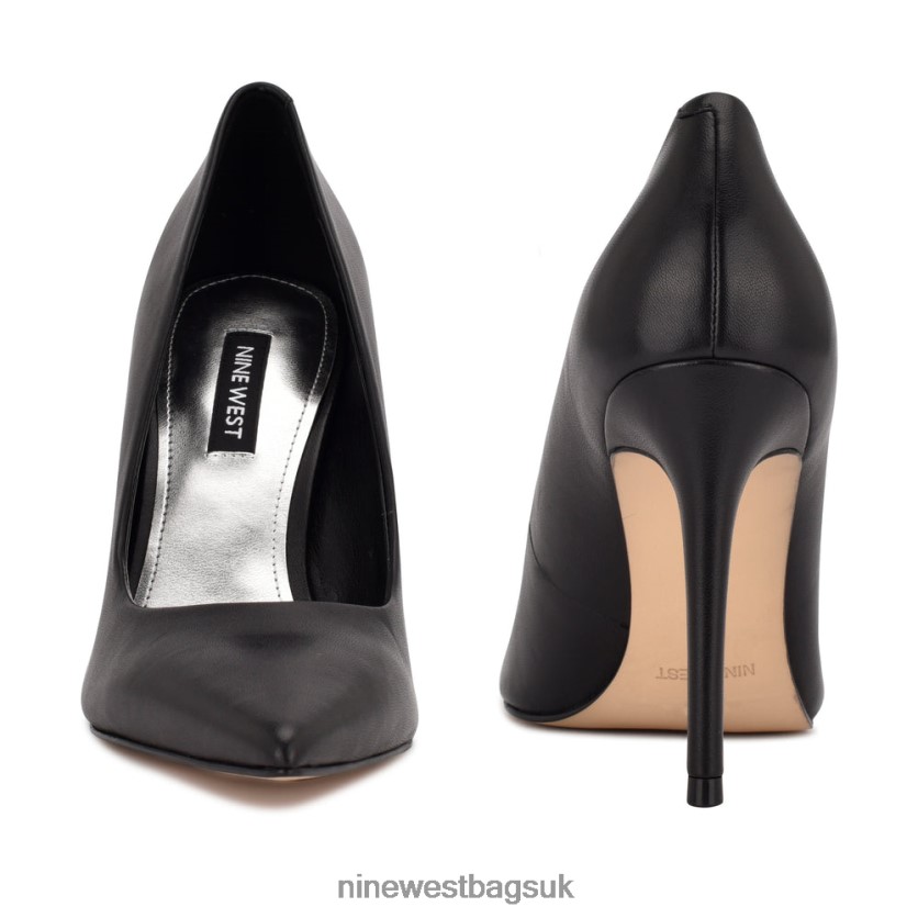 Nine West Fresh Pointy Toe Pumps RFX40B1346 - Nine West Sandals UK Black Leather