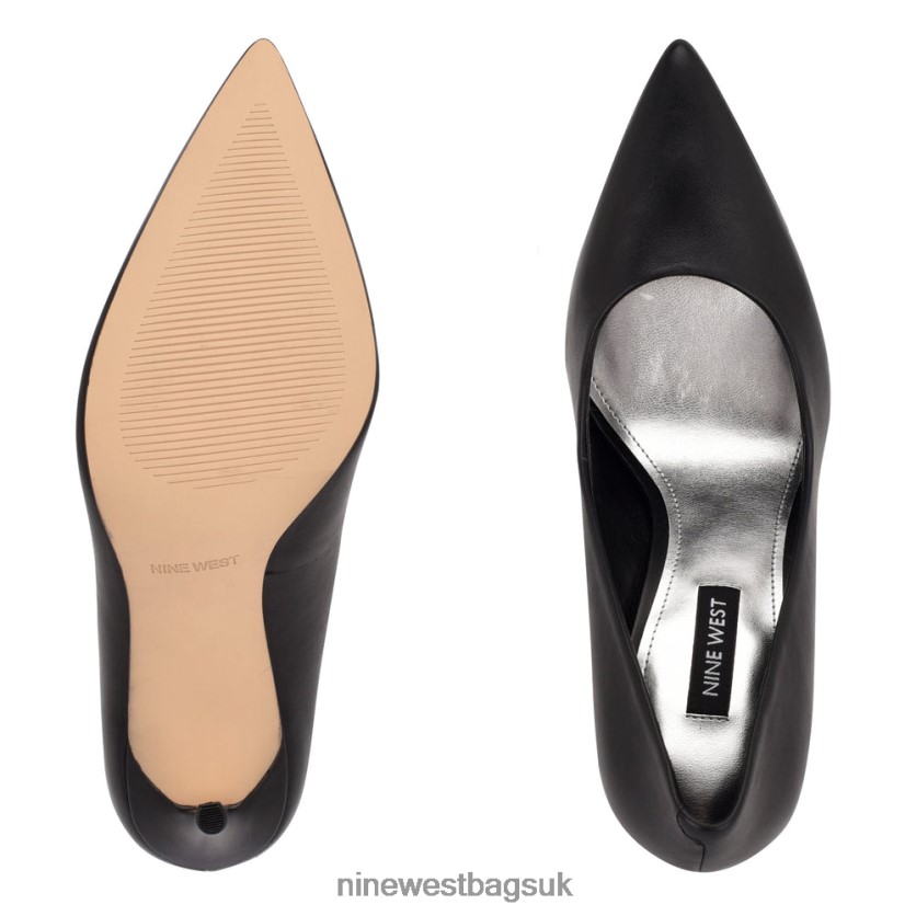 Nine West Fresh Pointy Toe Pumps RFX40B1346 - Nine West Sandals UK Black Leather