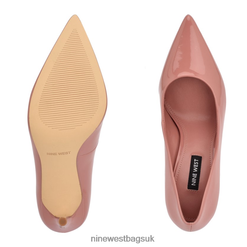 Nine West Fresh Pointy Toe Pumps RFX40B1370 - Nine West Sandals UK Dark Blush Patent