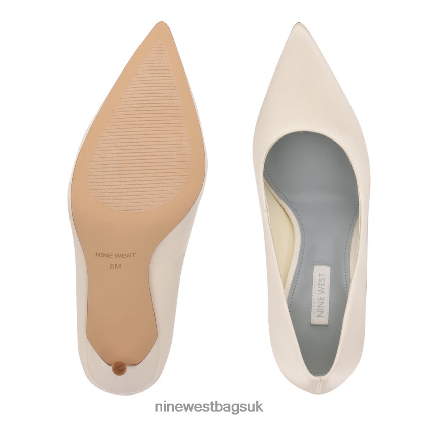 Nine West Fresh Pointy Toe Pumps RFX40B1473 - Nine West UK Ivory Satin