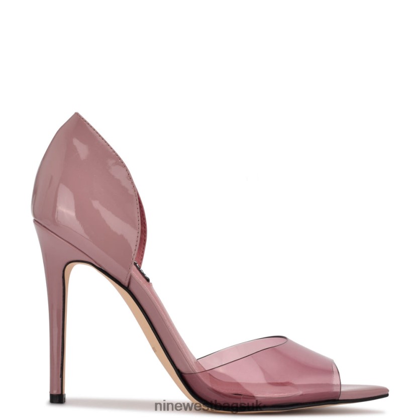 Nine West Price Peep Toe Pumps RFX40B1310 - Nine West Sandals UK Pink/Clear Patent