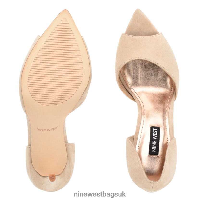 Nine West Price Peep Toe Pumps RFX40B1316 - Nine West Bags UK Barely Nude Suede