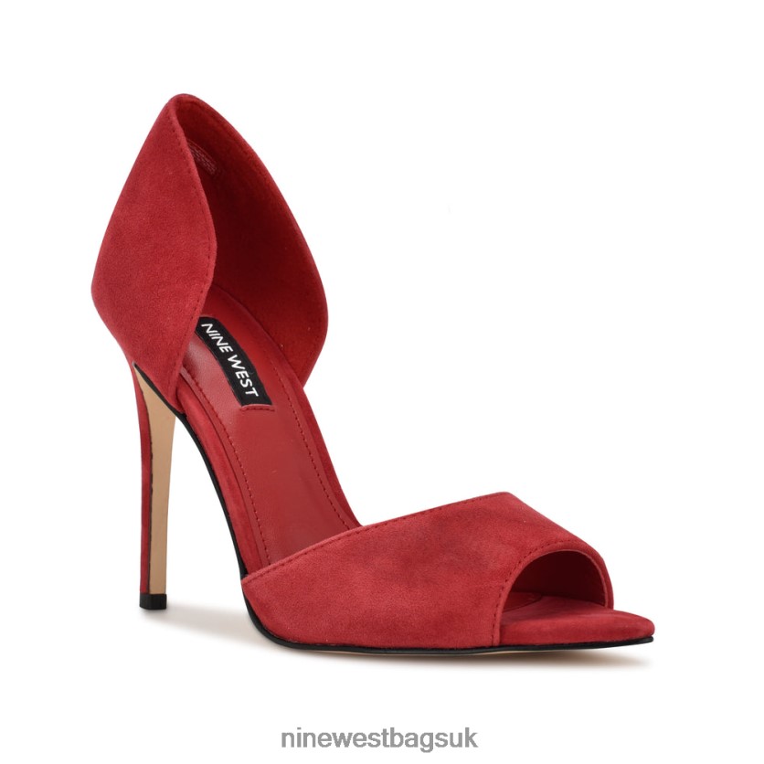 Nine West Price Peep Toe Pumps RFX40B1318 - Nine West Sandals UK Red Suede