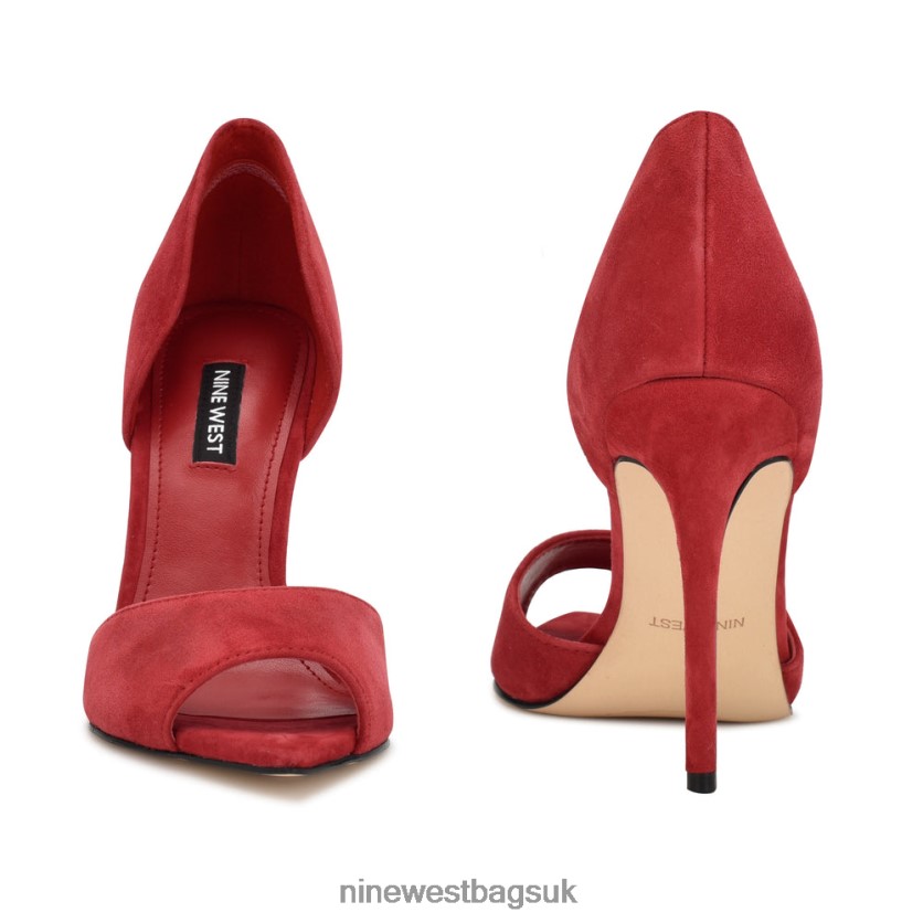 Nine West Price Peep Toe Pumps RFX40B1318 - Nine West Sandals UK Red Suede