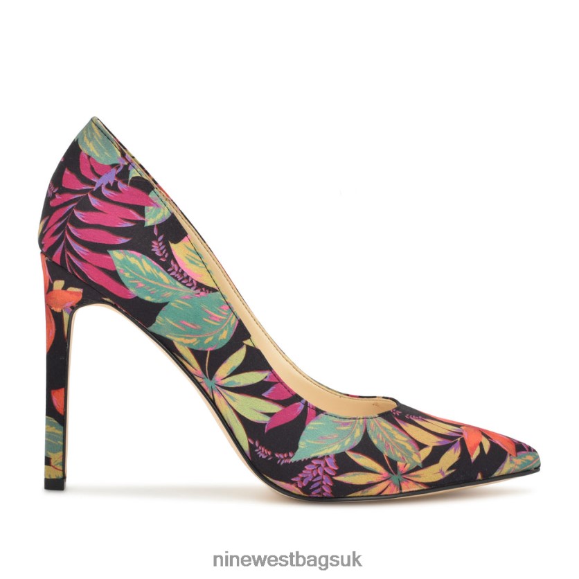Nine West Tatiana Pointy Toe Pumps RFX40B1255 - Nine West UK Sale Tropical Floral
