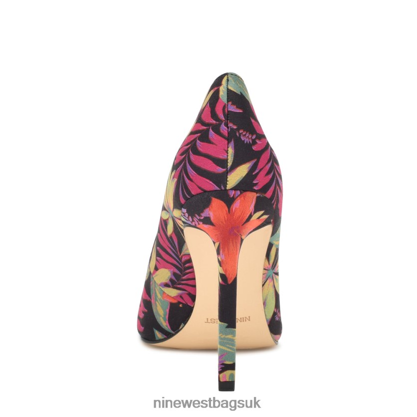 Nine West Tatiana Pointy Toe Pumps RFX40B1255 - Nine West UK Sale Tropical Floral
