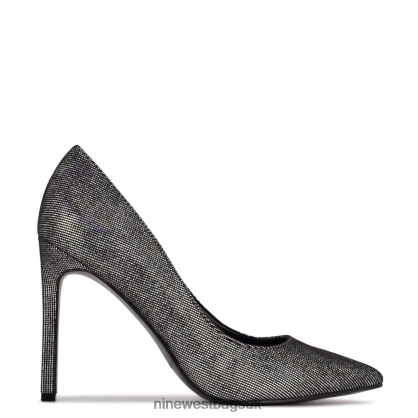 Nine West Tatiana Pointy Toe Pumps RFX40B1366 - Nine West Sandals UK Silver/Black Holographic