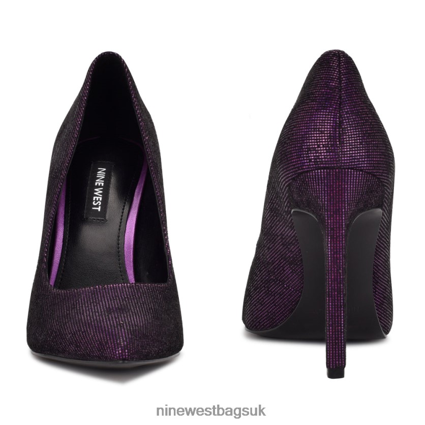 Nine West Tatiana Pointy Toe Pumps RFX40B1367 - Nine West UK Sale Purple Holographic