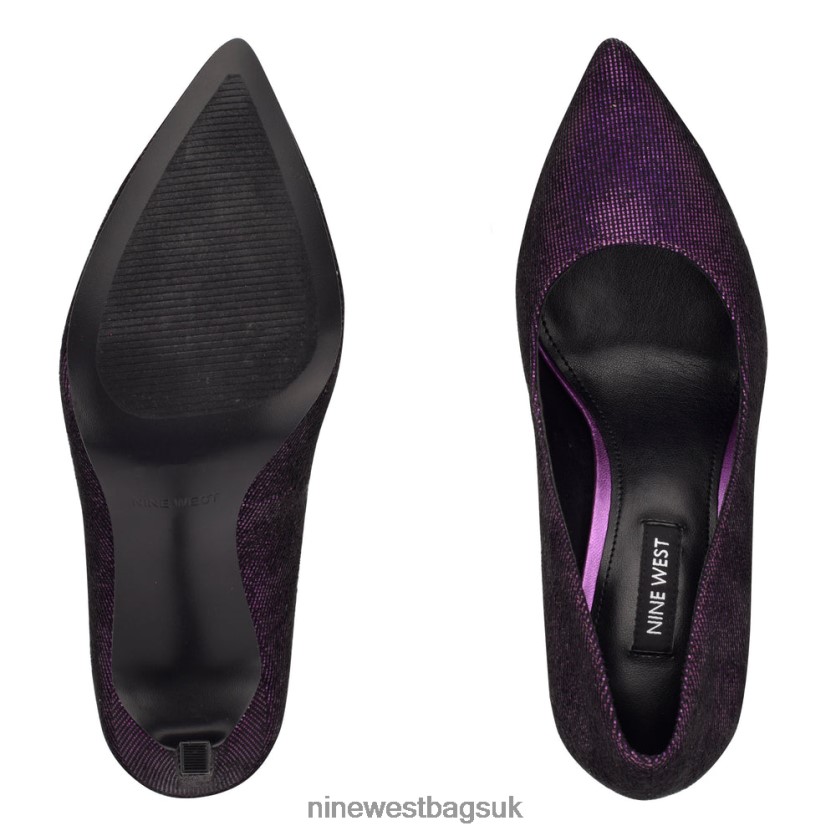 Nine West Tatiana Pointy Toe Pumps RFX40B1367 - Nine West UK Sale Purple Holographic