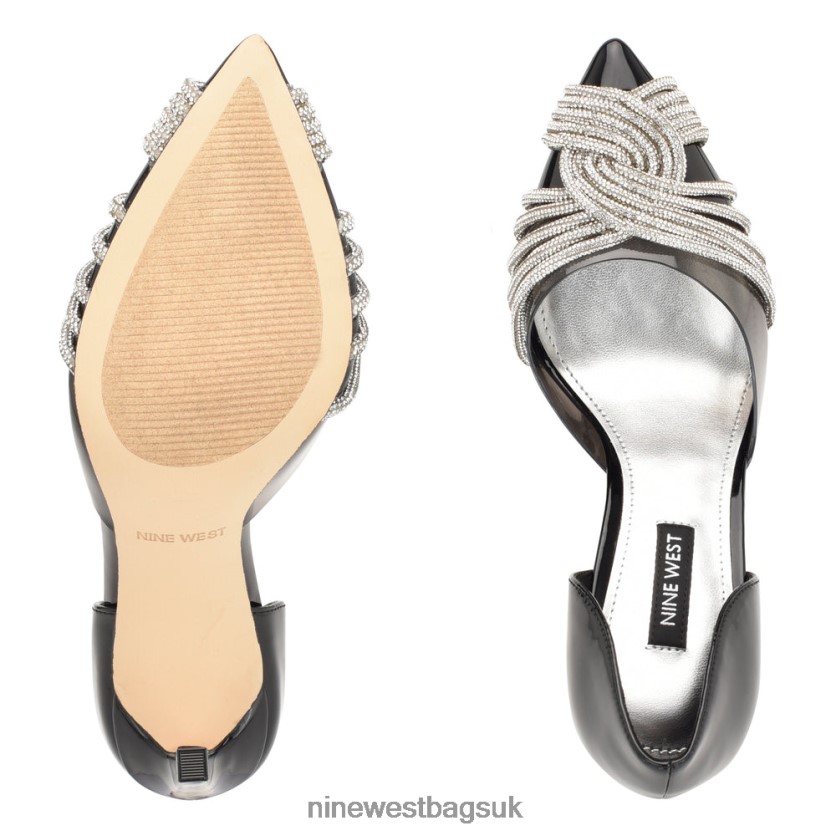 Nine West Toast d\'Orsay Pumps RFX40B1297 - Nine West UK Black/Clear Crystal