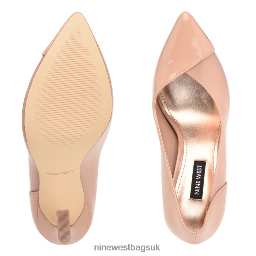 Nine West Toba Pointy Toe Pumps RFX40B1329 - Nine West UK Nude Patent