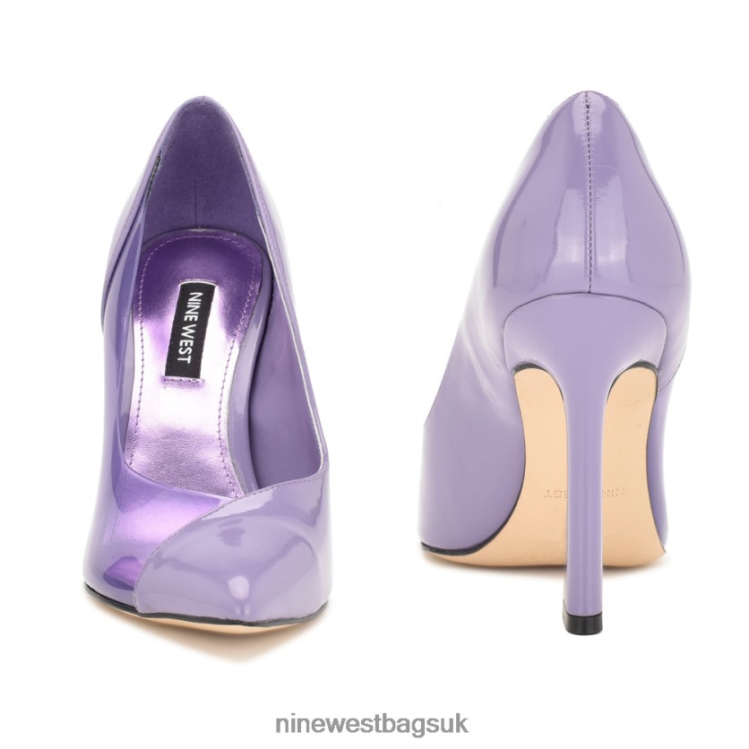Nine West Toba Pointy Toe Pumps RFX40B1330 - Nine West Sandals UK Light Purple Patent