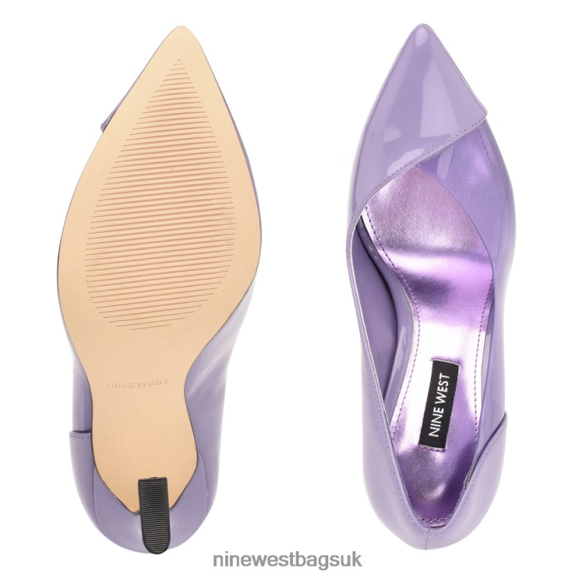 Nine West Toba Pointy Toe Pumps RFX40B1330 - Nine West Sandals UK Light Purple Patent