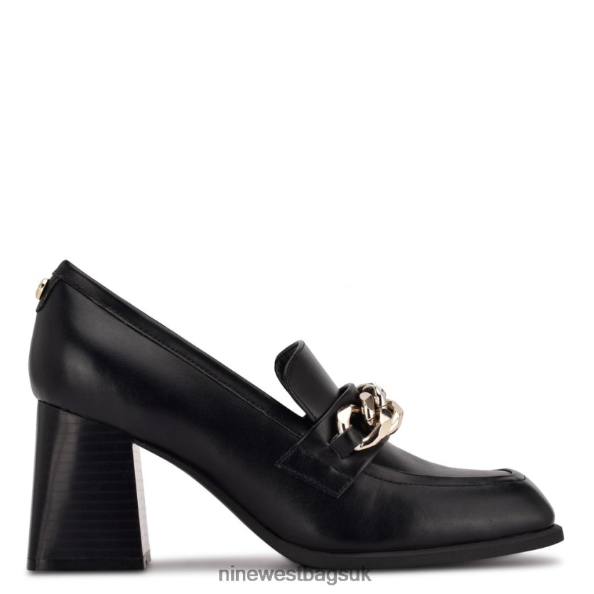 Nine West Zynga Heeled Loafers RFX40B1235 - Nine West UK Sale Black