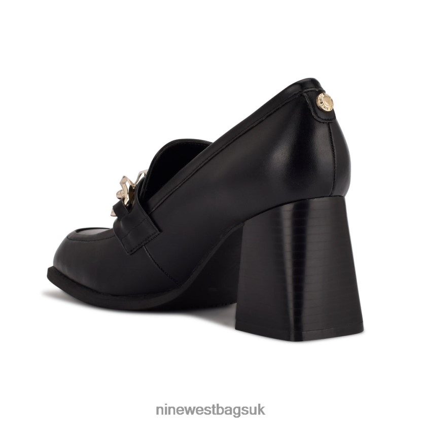 Nine West Zynga Heeled Loafers RFX40B2224 - Nine West Bags UK Black