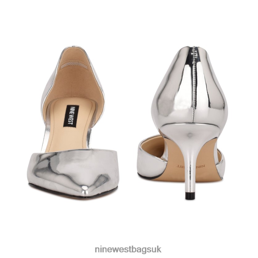 Nine West Arive Pointy Toe Pumps RFX40B1170 - Nine West Sandals UK Silver Mirror Metallic