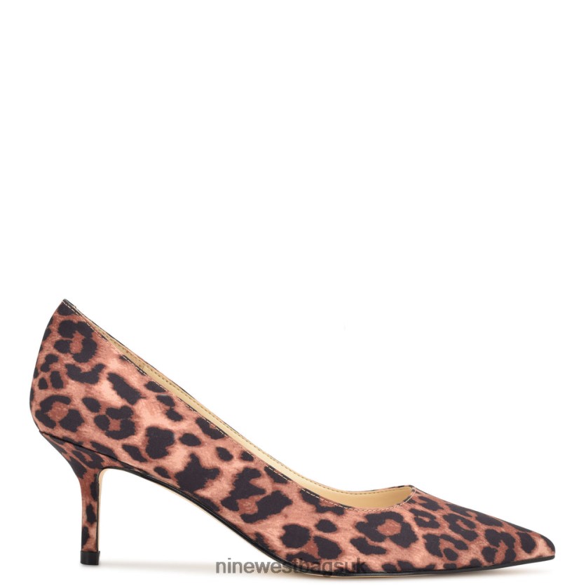 Nine West Arlene Pointy Toe Pumps RFX40B1169 - Nine West UK Brown Leopard