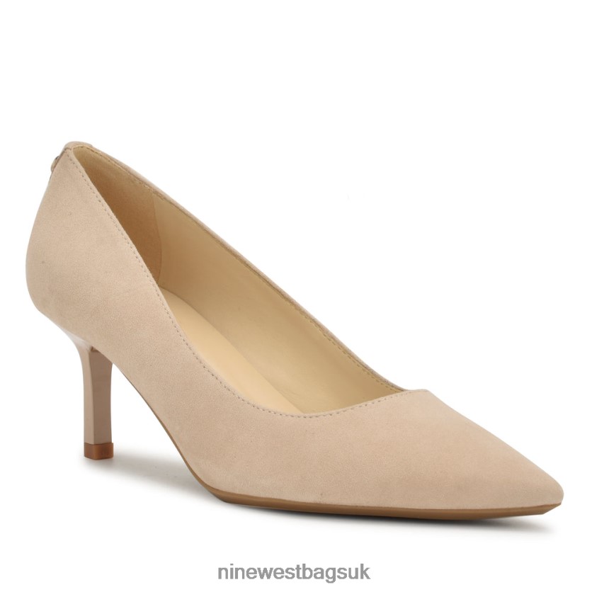 Nine West Kuna 9x9 Pointy Toe Pumps RFX40B1148 - Nine West Bags UK Barely Nude Suede