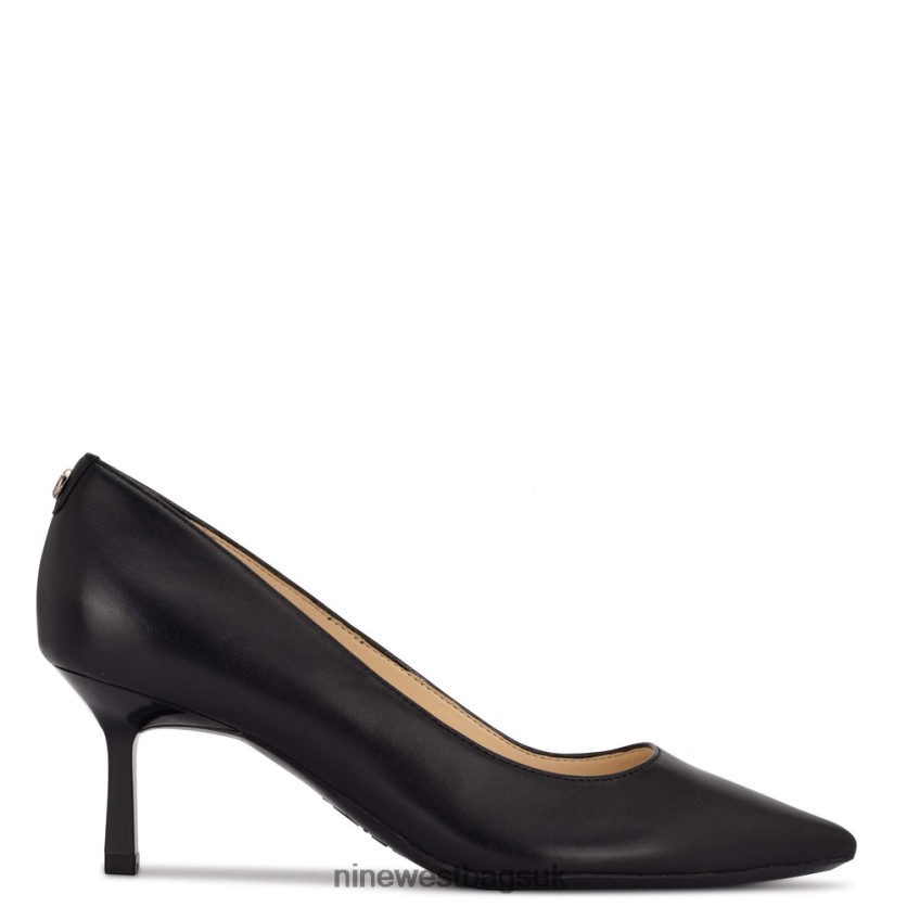 Nine West Kuna 9x9 Pointy Toe Pumps RFX40B1175 - Nine West UK Sale Black Leather