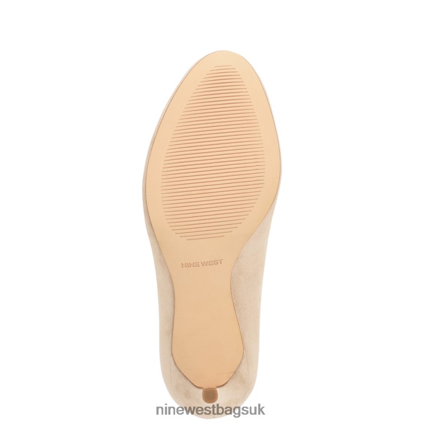 Nine West Dylan Round Toe Pumps RFX40B1186 - Nine West Sandals UK Barely Nude Suede