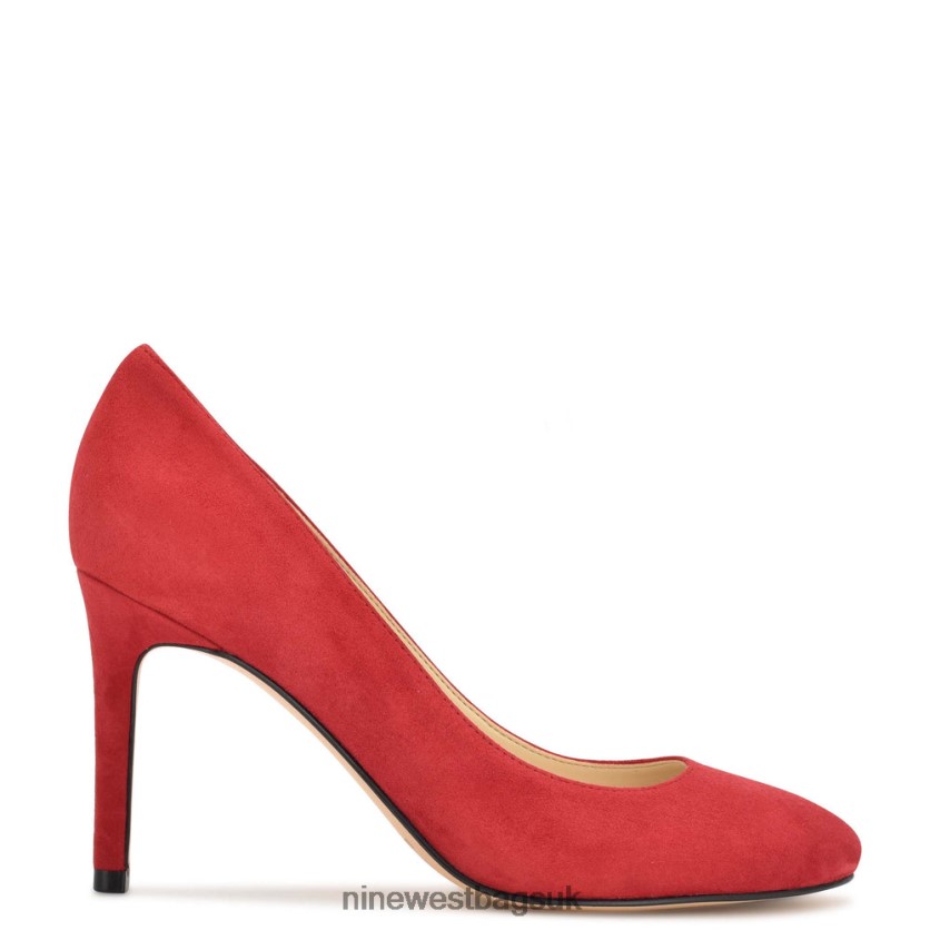 Nine West Dylan Round Toe Pumps RFX40B1220 - Nine West Bags UK Red Suede