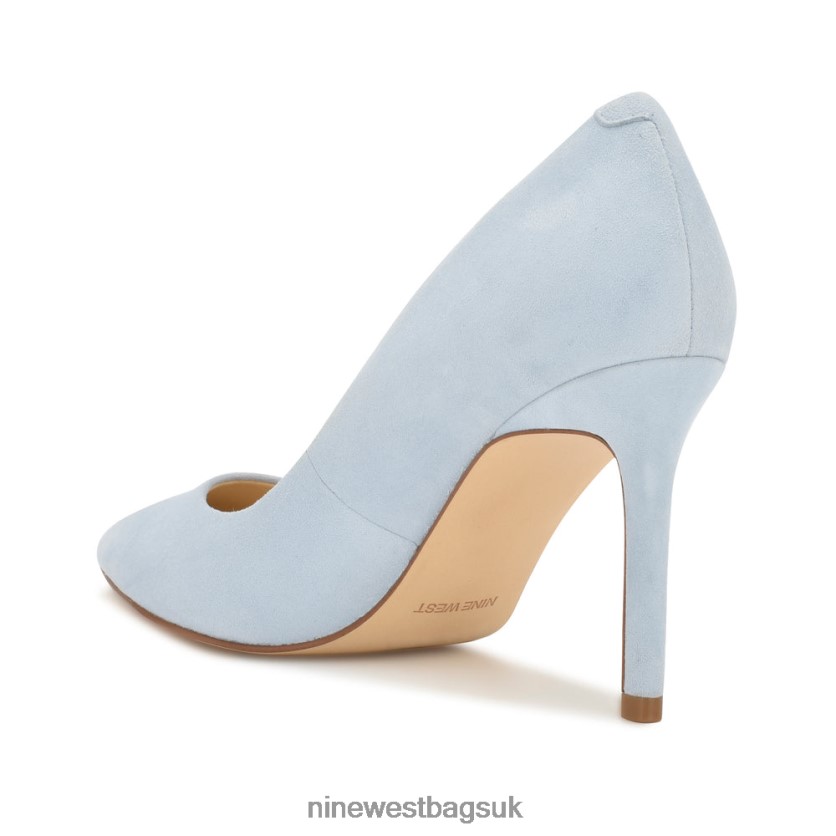 Nine West Ezra Pointy Toe Pumps RFX40B1189 - Nine West UK Light Blue Suede