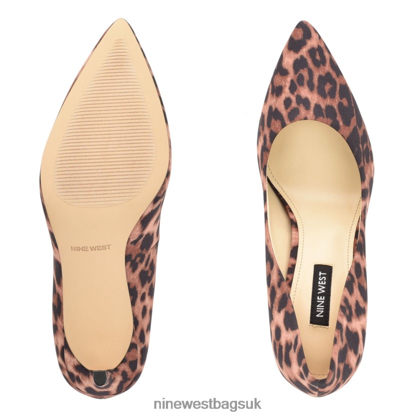 Nine West Ezra Pointy Toe Pumps RFX40B1200 - Nine West Bags UK Tan Leopard