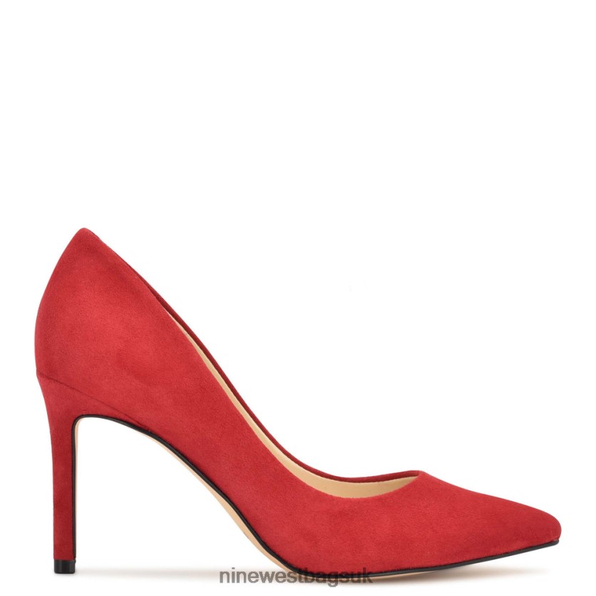 Nine West Ezra Pointy Toe Pumps RFX40B1215 - Nine West UK Sale Red Suede