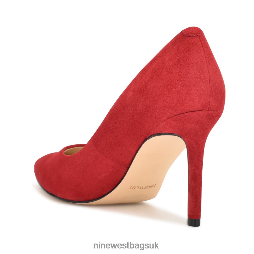 Nine West Ezra Pointy Toe Pumps RFX40B1215 - Nine West UK Sale Red Suede