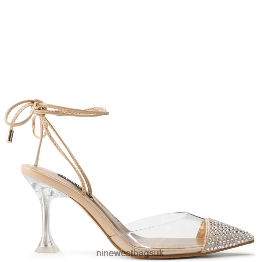 Nine West Haina Ankle Wraps Pumps RFX40B1240 - Nine West Bags UK Pink/Clear