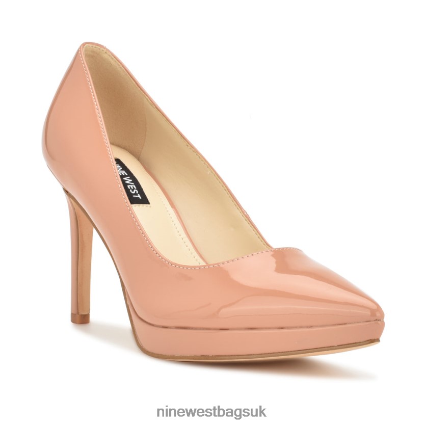 Nine West Shelbe Platform Pumps RFX40B1195 - Nine West UK Sale Nude Patent