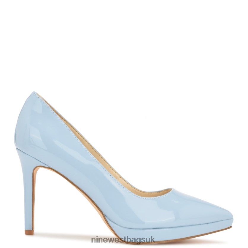 Nine West Shelbe Platform Pumps RFX40B1197 - Nine West UK Baby Blue Patent