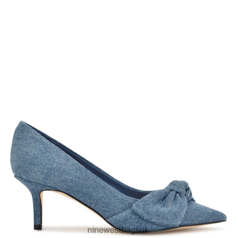 Nine West Andee Dress Pumps RFX40B870 - Nine West Sandals UK Blue Denim