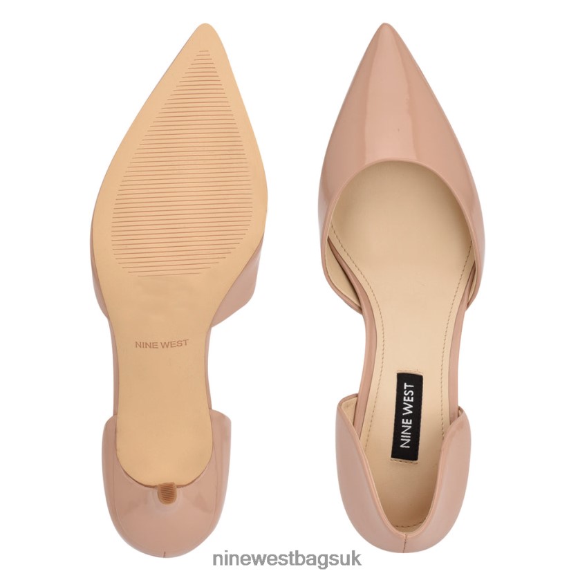 Nine West Arive Pointy Toe Pumps RFX40B2164 - Nine West Bags UK Barely Nude Patent