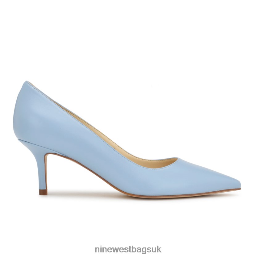 Nine West Arlene Pointy Toe Pumps RFX40B1743 - Nine West UK Sale Light Blue