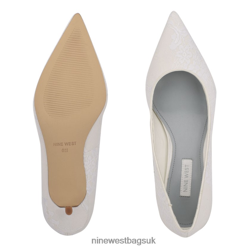Nine West Arlene Pointy Toe Pumps RFX40B2066 - Nine West Sandals UK Ivory Lace