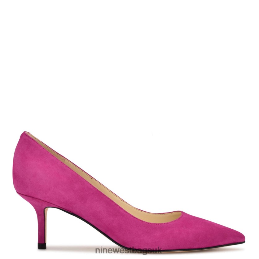 Nine West Arlene Pointy Toe Pumps RFX40B2138 - Nine West Sandals UK Dark Pink Suede