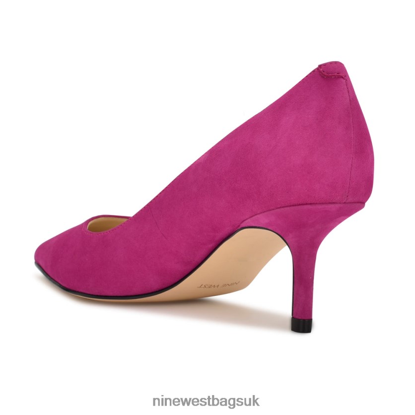 Nine West Arlene Pointy Toe Pumps RFX40B2138 - Nine West Sandals UK Dark Pink Suede