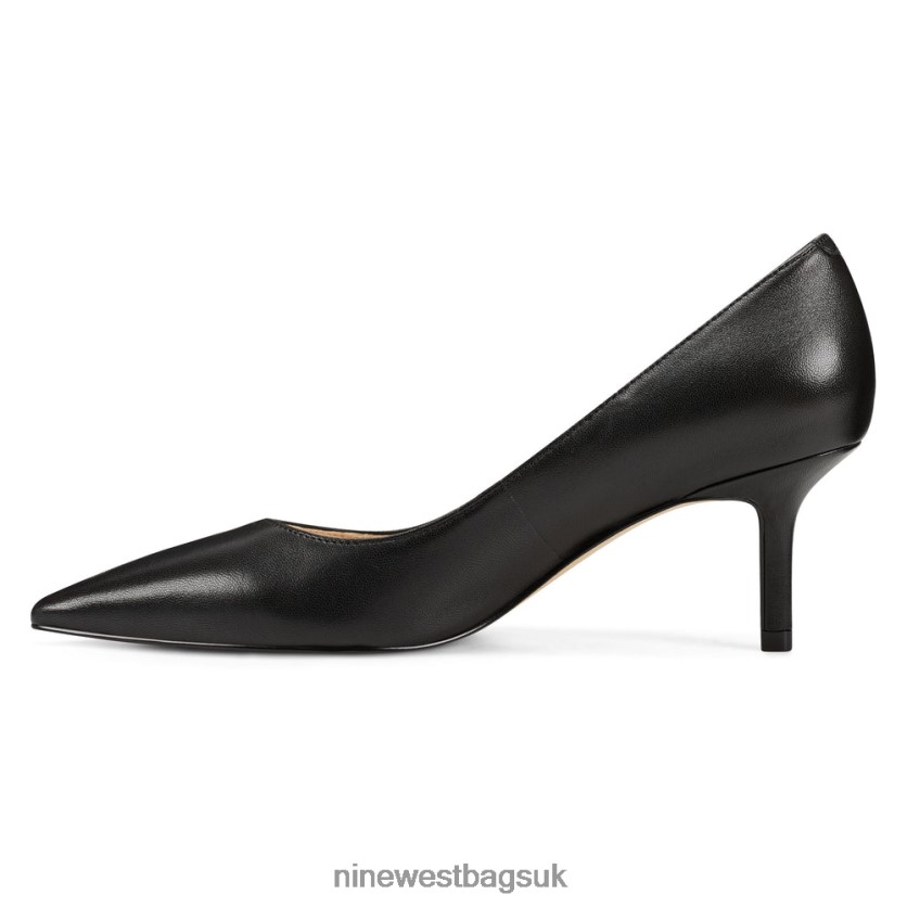 Nine West Arlene Pointy Toe Pumps RFX40B2369 - Nine West UK Black Leather