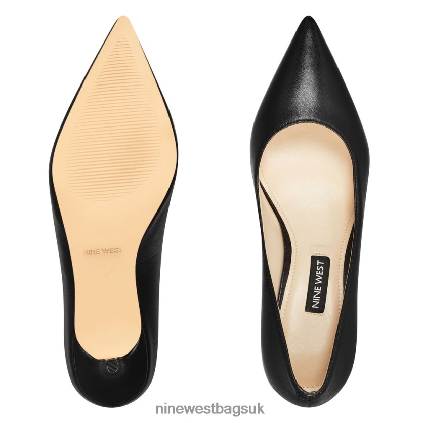 Nine West Arlene Pointy Toe Pumps RFX40B2369 - Nine West UK Black Leather