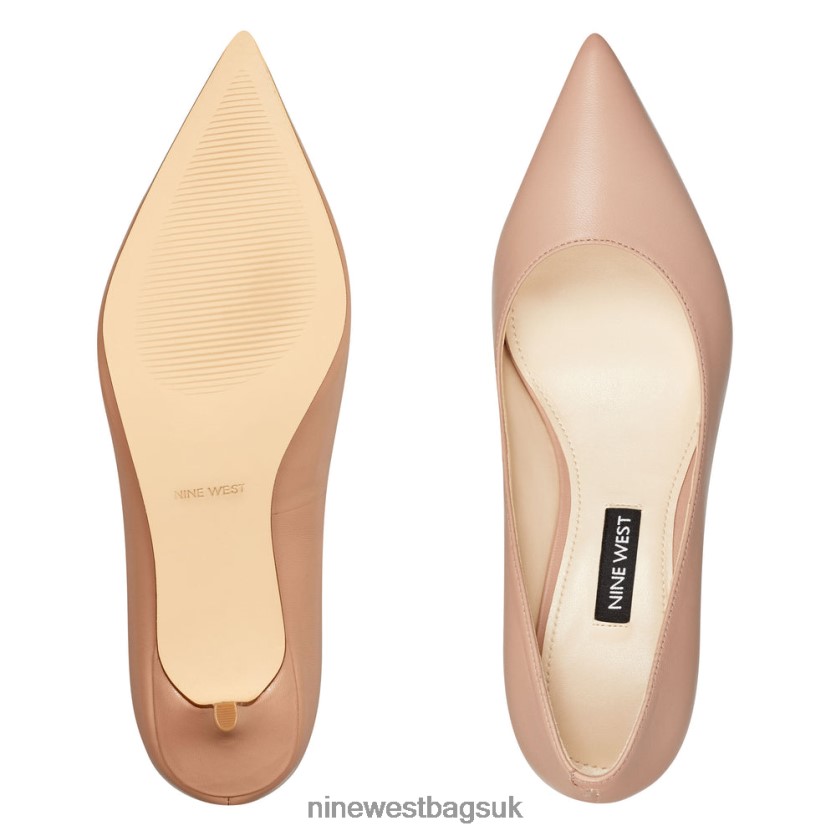 Nine West Arlene Pointy Toe Pumps RFX40B2376 - Nine West Bags UK Blush Leather