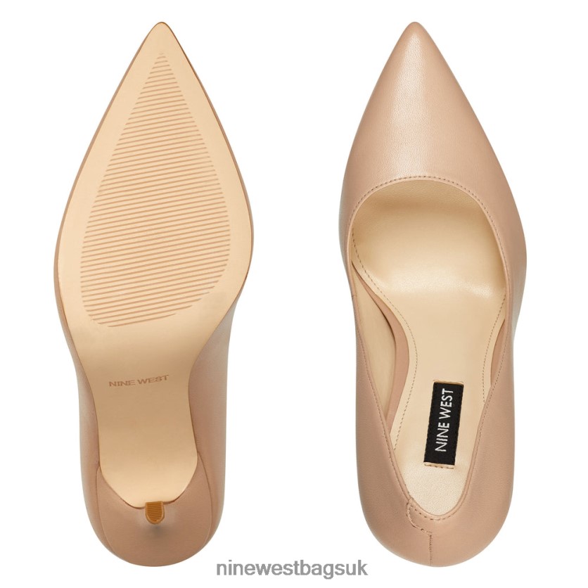 Nine West Bliss Pointy Toe Pumps RFX40B2378 - Nine West Sandals UK Light Natural Leather