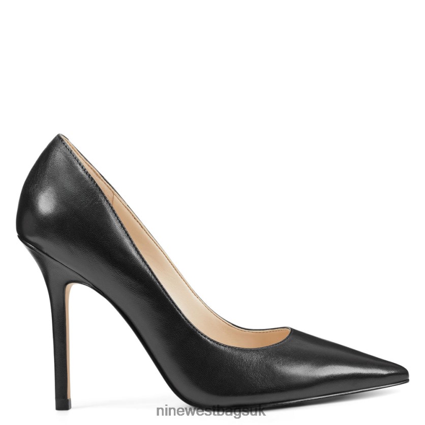 Nine West Bliss Pointy Toe Pumps RFX40B2379 - Nine West UK Sale Black Leather