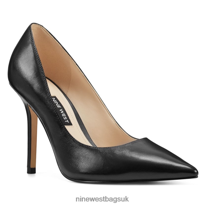 Nine West Bliss Pointy Toe Pumps RFX40B2379 - Nine West UK Sale Black Leather