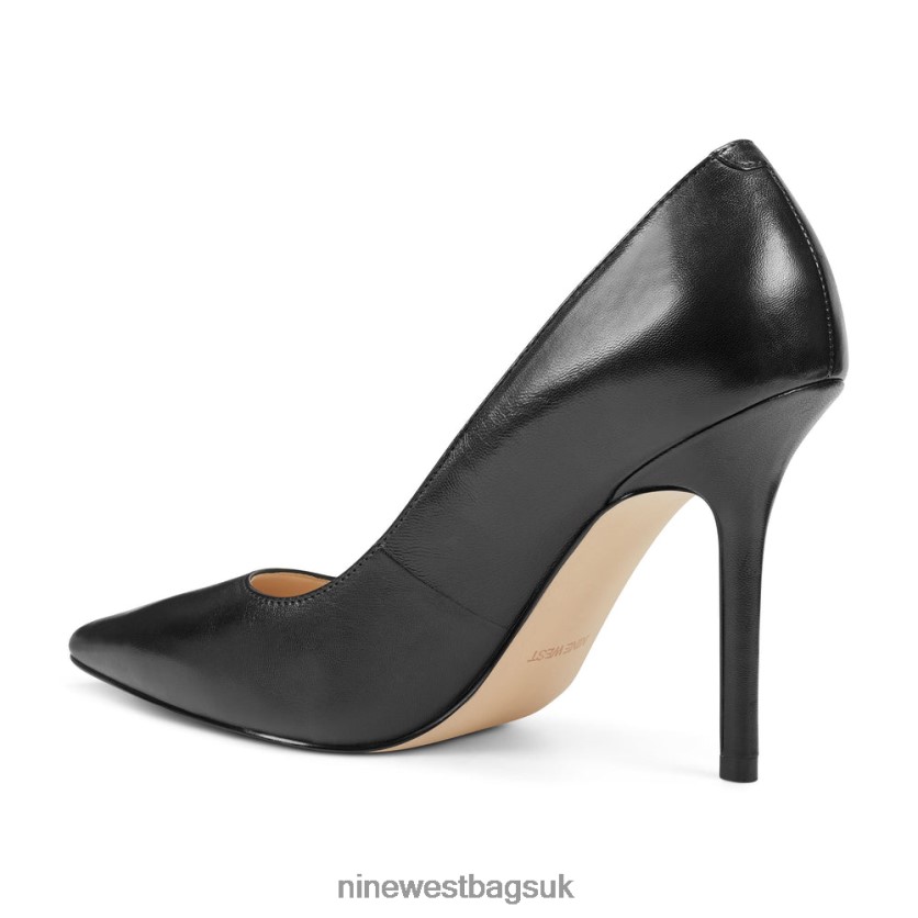 Nine West Bliss Pointy Toe Pumps RFX40B2379 - Nine West UK Sale Black Leather