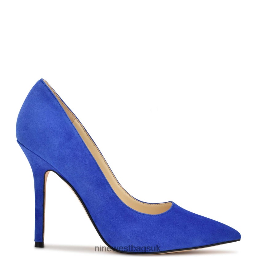 Nine West Bliss Pointy Toe Pumps RFX40B916 - Nine West Bags UK Medium Blue Suede
