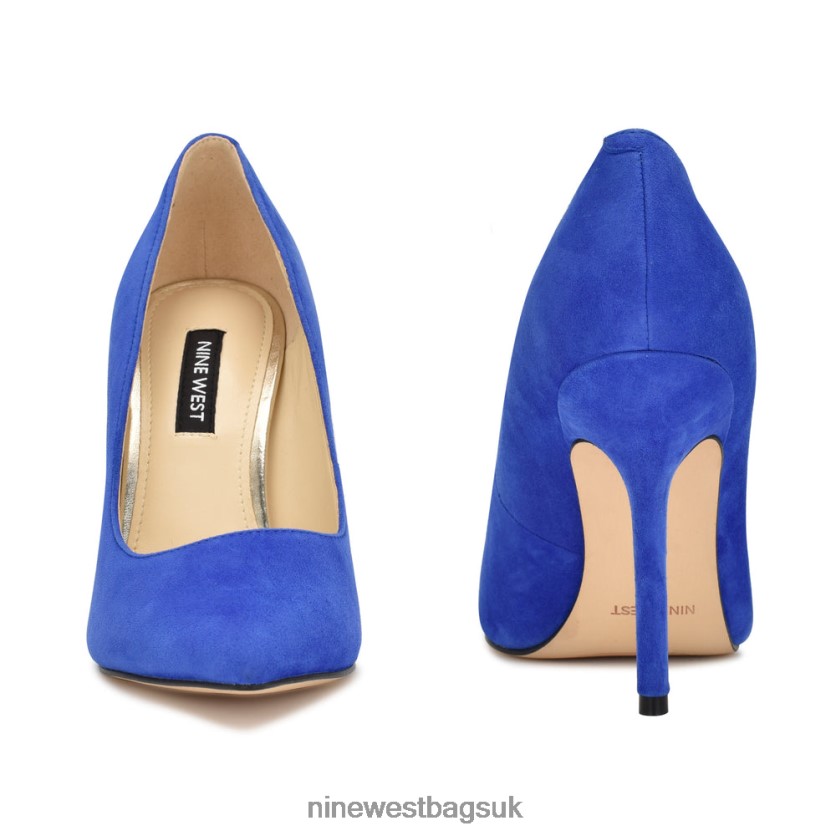 Nine West Bliss Pointy Toe Pumps RFX40B916 - Nine West Bags UK Medium Blue Suede